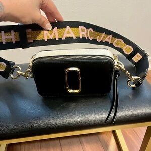Marc Jacobs Black and White Crossbody Bag